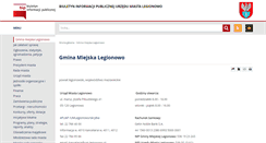 Desktop Screenshot of bip.legionowo.pl