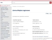 Tablet Screenshot of bip.legionowo.pl